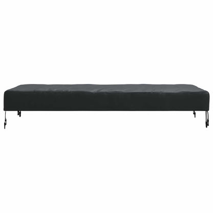 Table Cover Plain Black 122 x 72 x 15 cm Fabric
