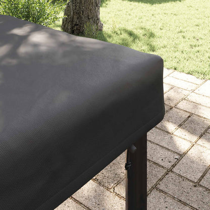 Table Cover Plain Black 122 x 72 x 15 cm Fabric
