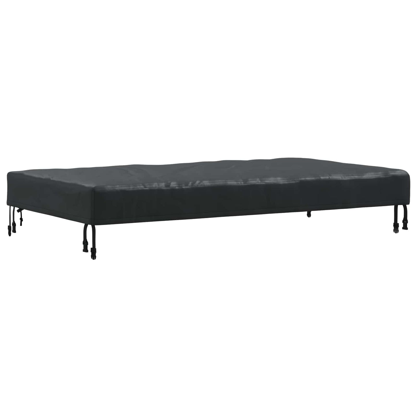 Table Cover Plain Black 152 x 92 x 15 cm Fabric
