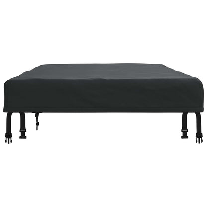Table Cover Plain Black 152 x 92 x 15 cm Fabric
