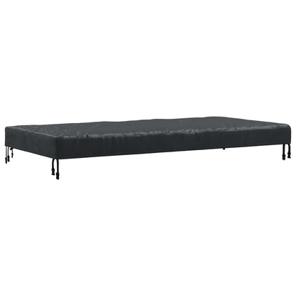 Table Cover Plain Black 162 x 92 x 15 cm Fabric