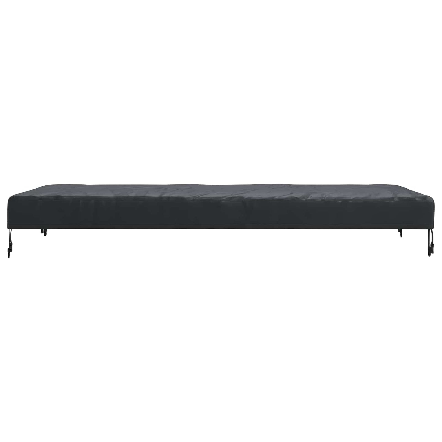 Table Cover Plain Black 162 x 92 x 15 cm Fabric