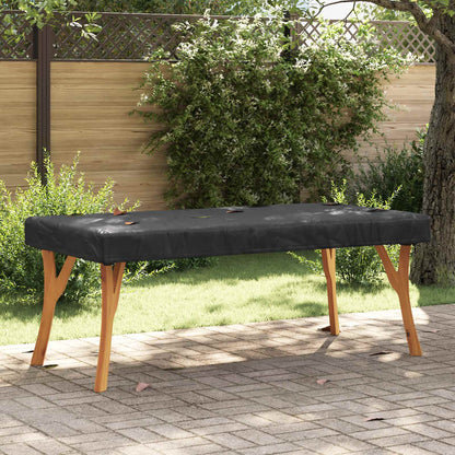 Table Cover Plain Black 82 x 182 x 15 cm Fabric