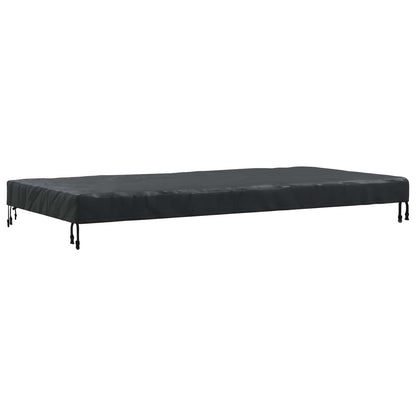 Table Cover Plain Black 202 x 102 x 15 cm Fabric