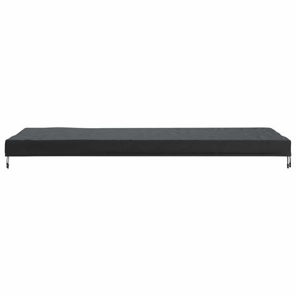 Table Cover Plain Black 242 x 102 x 15 cm Fabric