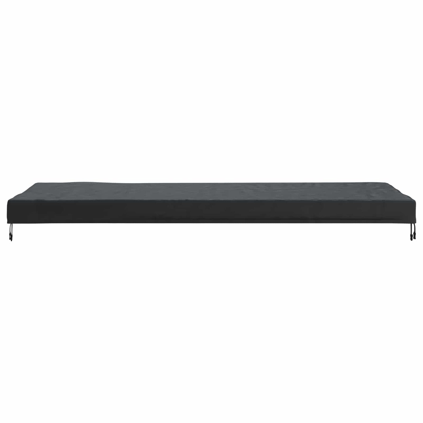 Table Cover Plain Black 242 x 102 x 15 cm Fabric