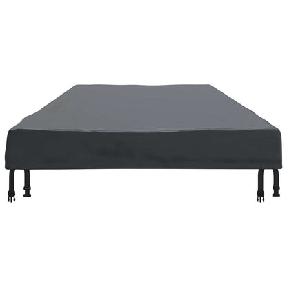 Table Cover Plain Black 262 x 102 x 15 cm Fabric