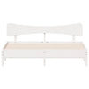 Bed Frame without Mattress White 200x200 cm Solid Wood Pine
