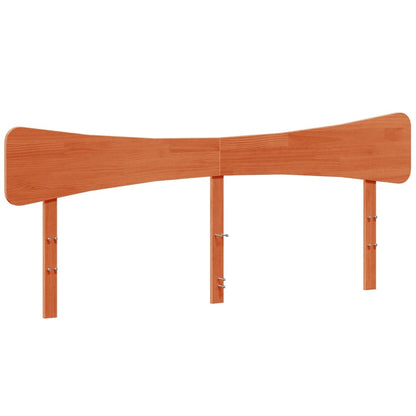 Bed Frame without Mattress Wax Brown 160x200 cm Solid Wood Pine