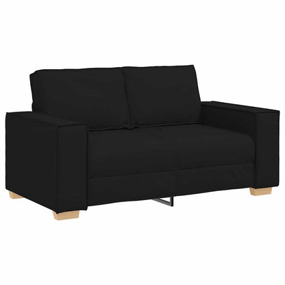 2-Seater Sofa Black 63.0"x30.7"x33.1" Fabric