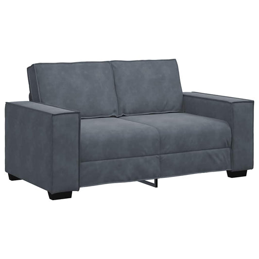 2-Seater Sofa Dark Grey Velvet 47.2 in width Durable