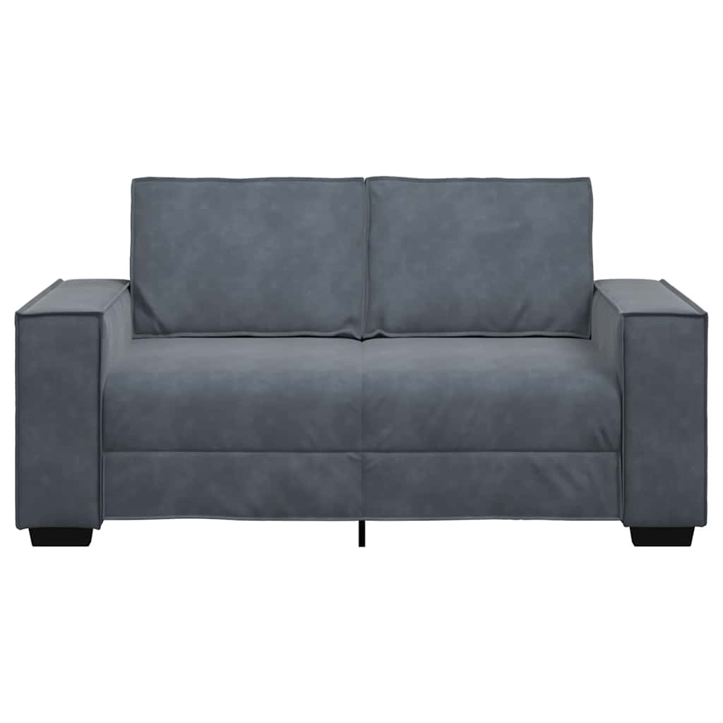 2-Seater Sofa Dark Grey Velvet 47.2 in width Durable