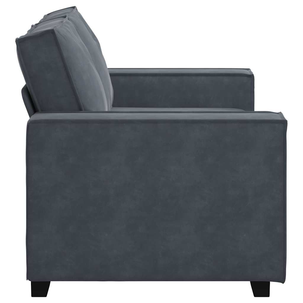 2-Seater Sofa Dark Grey Velvet 47.2 in width Durable