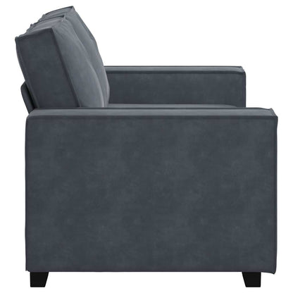 2-Seater Sofa Dark Grey Velvet 47.2 in width Durable