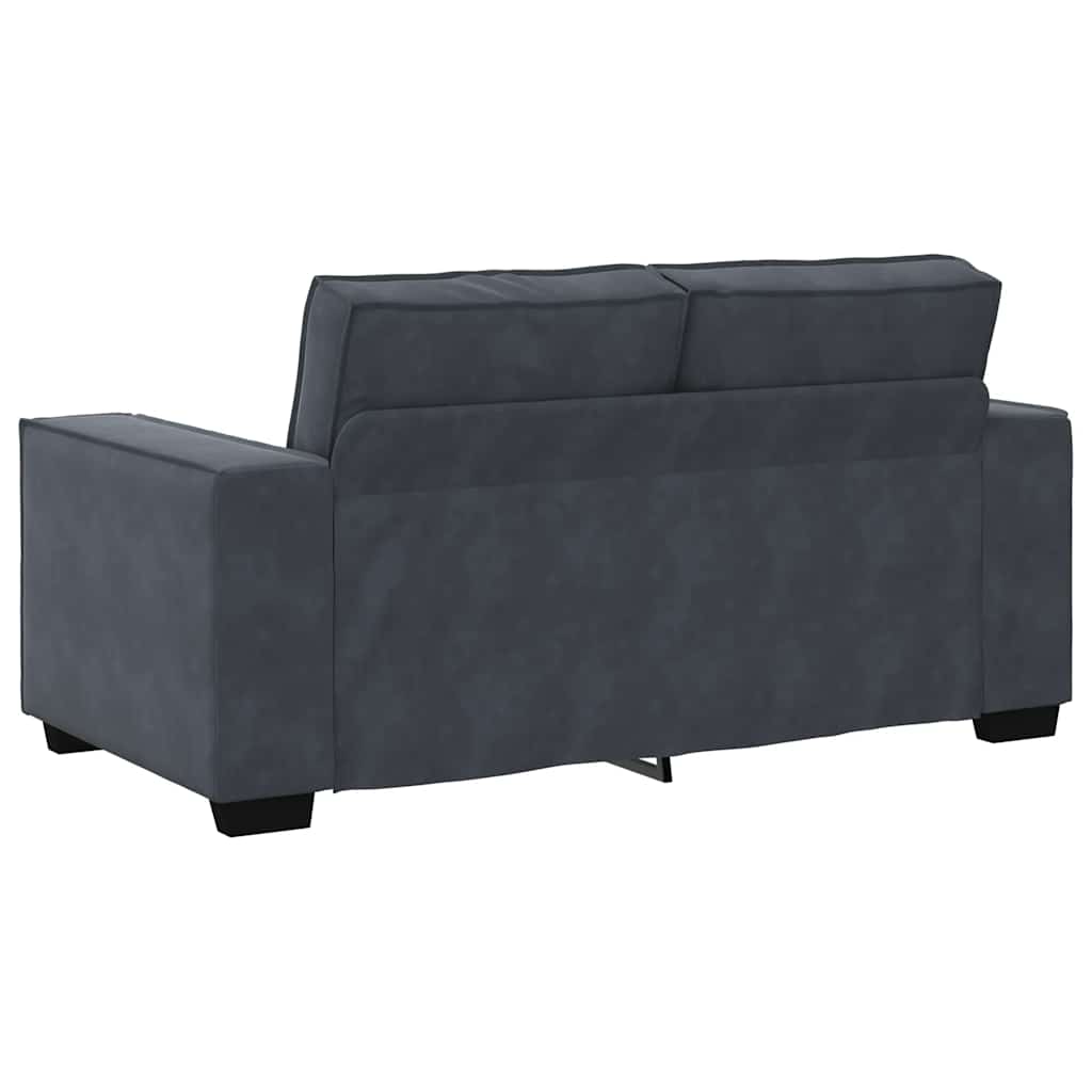 2-Seater Sofa Dark Grey Velvet 47.2 in width Durable