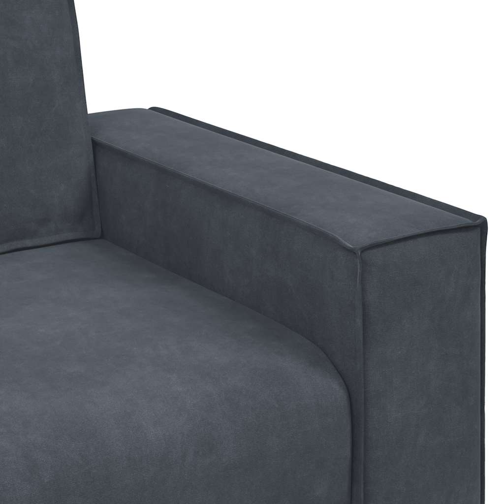 2-Seater Sofa Dark Grey Velvet 47.2 in width Durable