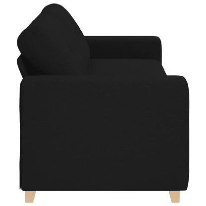 3-Seater Sofa Black 86.6x30.7x31.5" Fabric
