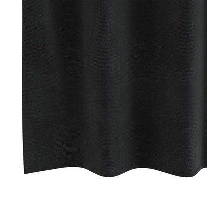 Blackout Curtains 2 pcs Black 140 x 225 cm Velvet