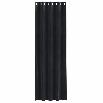 Blackout Curtains 2 pcs Black 140 x 260 cm Velvet
