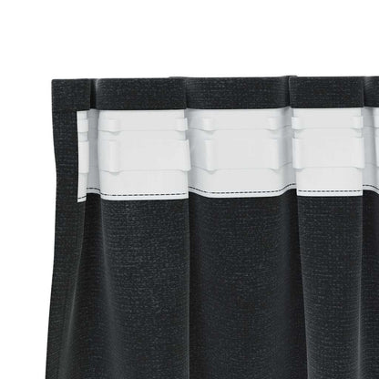 Blackout Curtains 2 pcs Black 140 x 140 cm Velvet