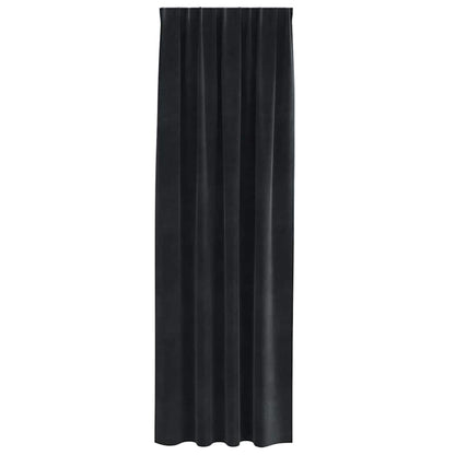 Blackout Curtains 2 pcs Black 140 x 225 cm Velvet
