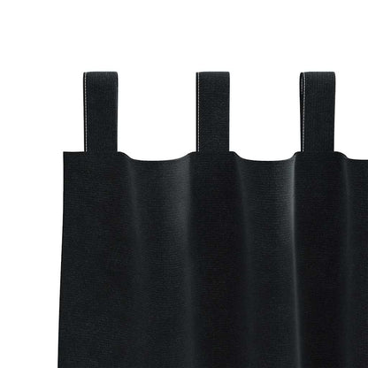 Blackout Curtains 2 pcs Black 140 x 260 cm Velvet
