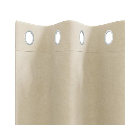 Blackout Curtains 2 pcs Cream 140 x 175 cm Velvet