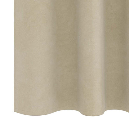 Blackout Curtains 2 pcs Cream 140 x 225 cm Velvet