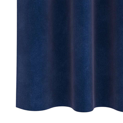 Blackout Curtains 2 pcs Dark Blue 140 x 140 cm Velvet