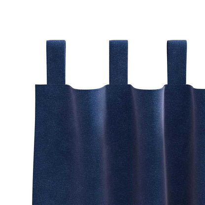 Blackout Curtains 2 pcs Dark Blue 140 x 175 cm Velvet