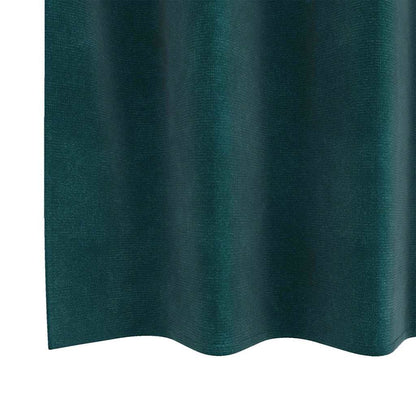 Blackout Curtains 2 pcs Dark Green 140 x 225 cm Velvet