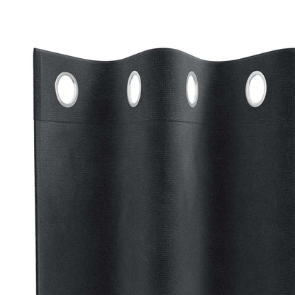 Blackout Curtains 2 pcs Dark Grey 140 x 245 cm Velvet