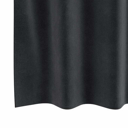 Blackout Curtains 2 pcs Dark Grey 140 x 260 cm Velvet