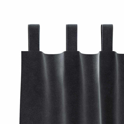 Blackout Curtains 2 pcs Dark Grey 140 x 245 cm Velvet