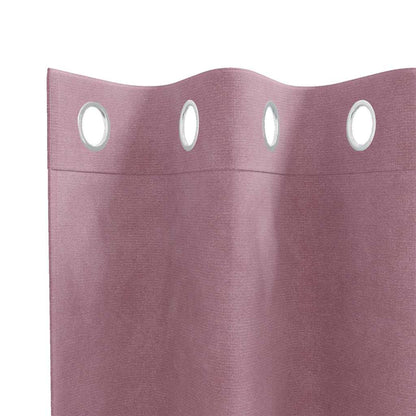 Blackout Curtains 2 pcs Dark Pink 140 x 175 cm Velvet