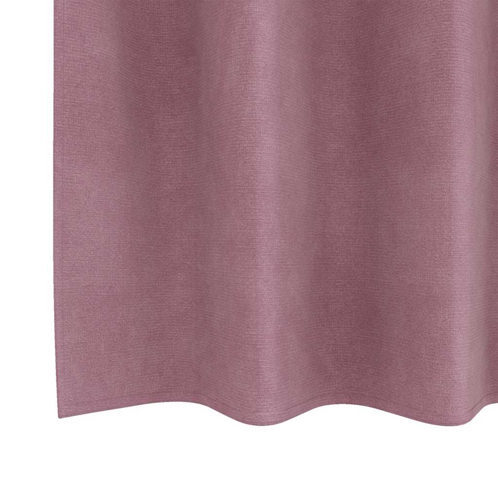 Blackout Curtains 2 pcs Dark Pink 140 x 245 cm Velvet