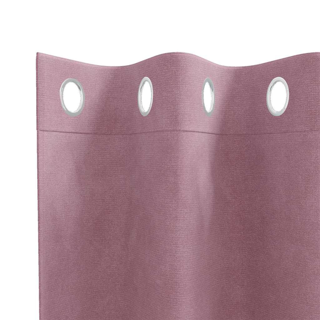 Blackout Curtains 2 pcs Dark Pink 140 x 260 cm Velvet