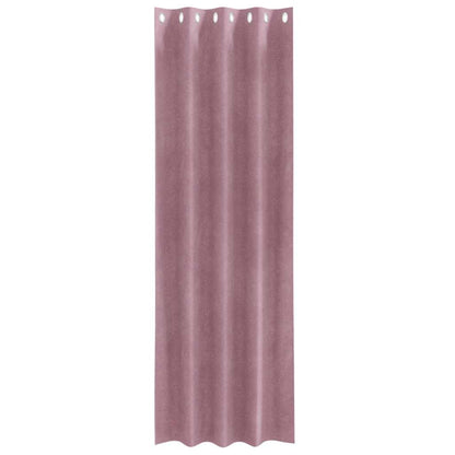 Blackout Curtains 2 pcs Dark Pink 140 x 260 cm Velvet