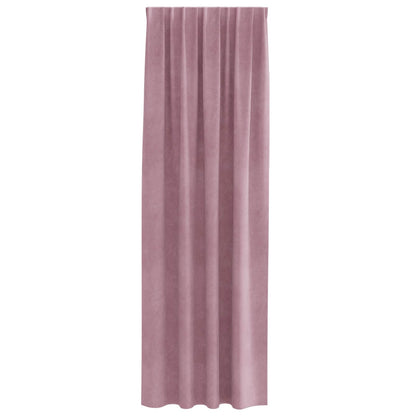 Blackout Curtains 2 pcs Dark Pink 140 x 245 cm Velvet