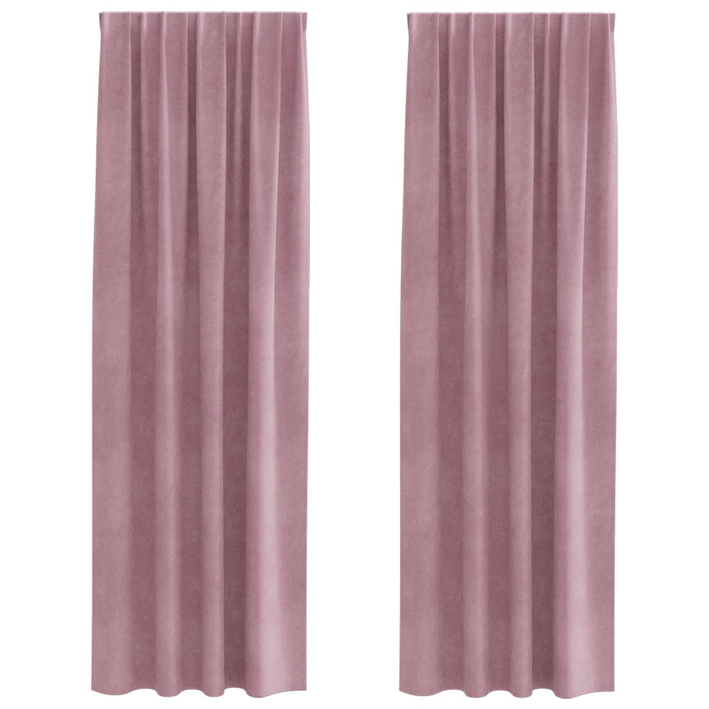 Blackout Curtains 2 pcs Dark Pink 140 x 260 cm Velvet