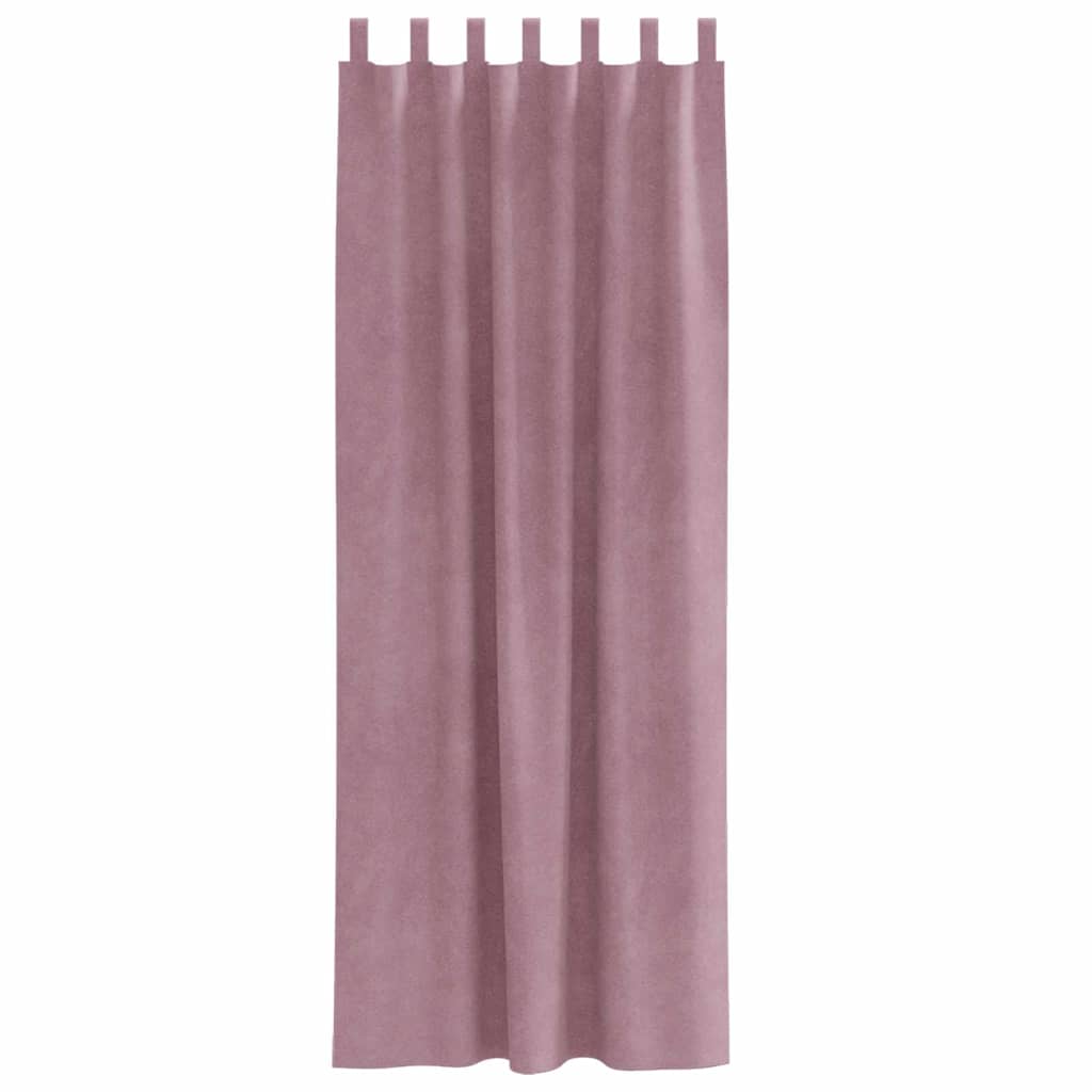 Blackout Curtains 2 pcs Dark Pink 140 x 245 cm Velvet