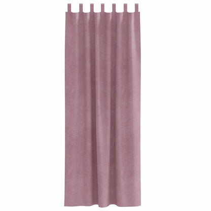 Blackout Curtains 2 pcs Dark Pink 140 x 260 cm Velvet