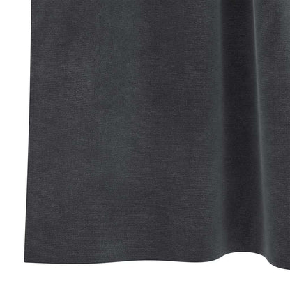 Blackout Curtains 2 pcs Light Grey 140 x 140 cm Velvet