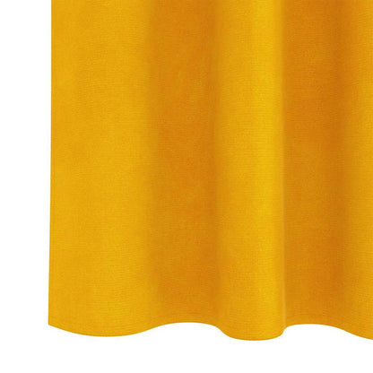 Blackout Curtains 2 pcs Mustard Yellow 140 x 245 cm Velvet