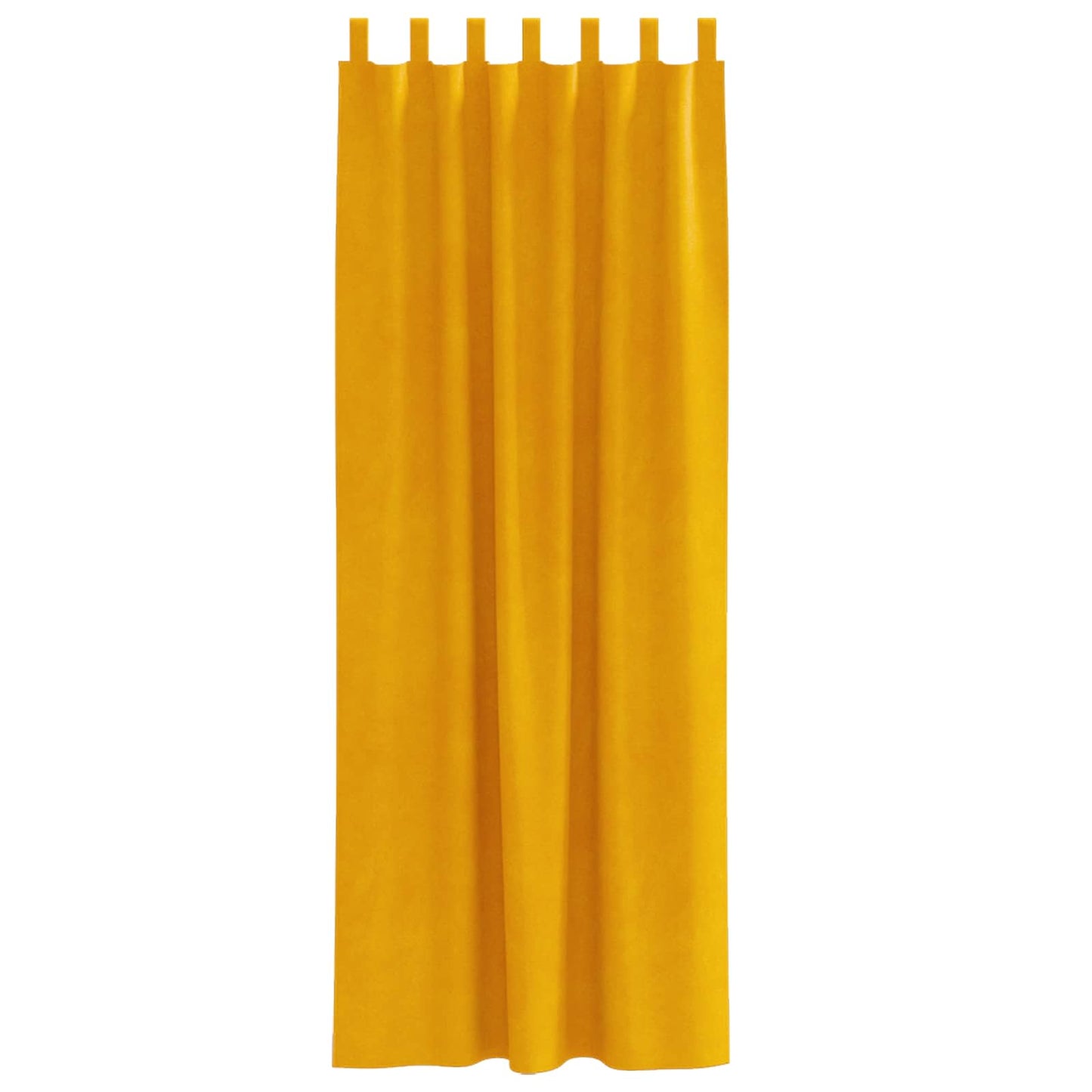 Blackout Curtains 2 pcs Mustard Yellow 140 x 245 cm Velvet