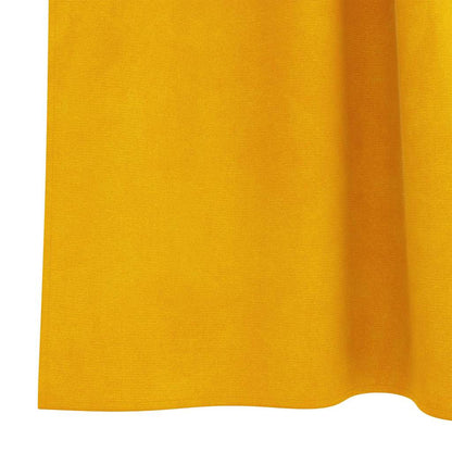 Blackout Curtains 2 pcs Mustard Yellow 140 x 260 cm Velvet