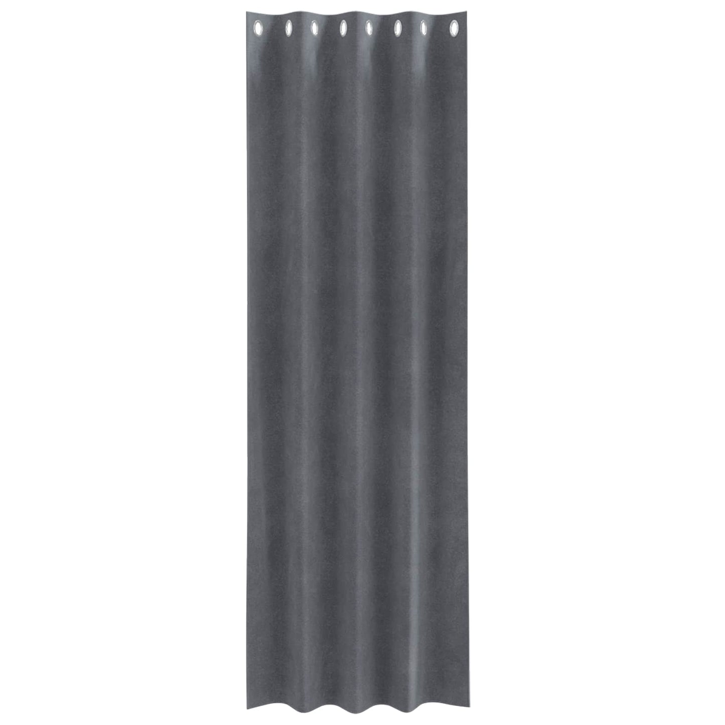 Blackout Curtains 2 pcs Light Grey 140 x 225 cm Velvet