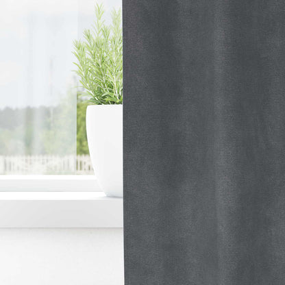 Blackout Curtains 2 pcs Light Grey 140 x 175 cm Velvet