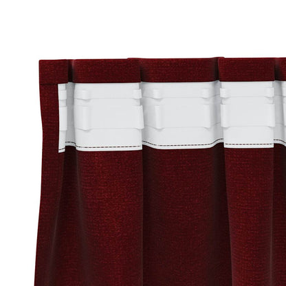 Blackout Curtains 2 pcs Wine Red 140 x 245 cm Velvet