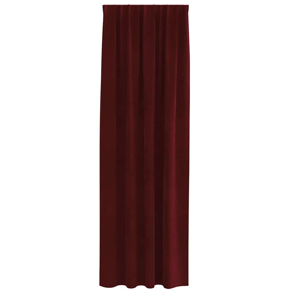 Blackout Curtains 2 pcs Wine Red 140 x 260 cm Velvet